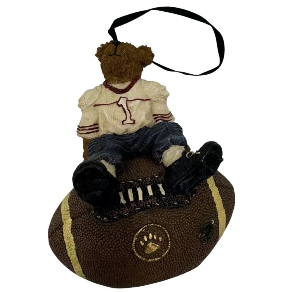 Boyds Bears 2004 Ornament Football Theme Teddy Bear Christmas Decoration